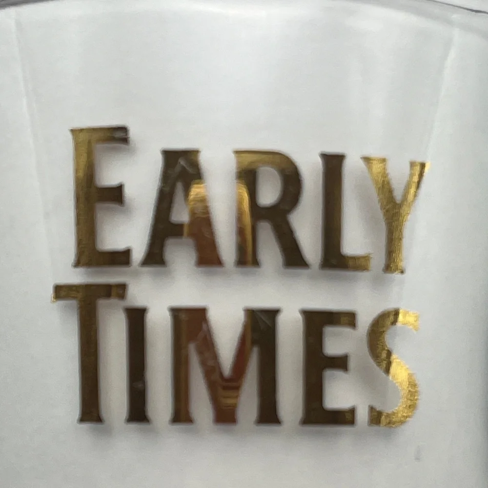Vtg Early Times Kentucky Bourbon Glass - Perfect for Your Ky Derby Mint Julep!